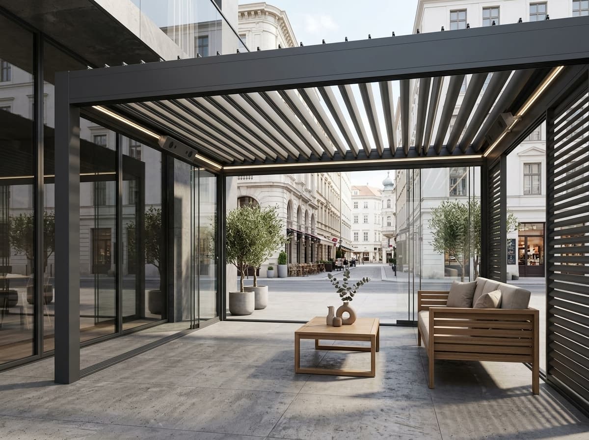 İzmir Rollingroof Pergola uygulaması